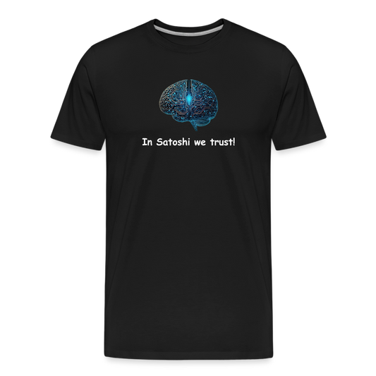 "In Satoshi we trust"-T-Shirt - Schwarz