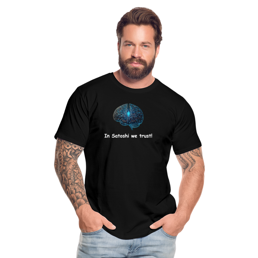 "In Satoshi we trust"-T-Shirt - Schwarz