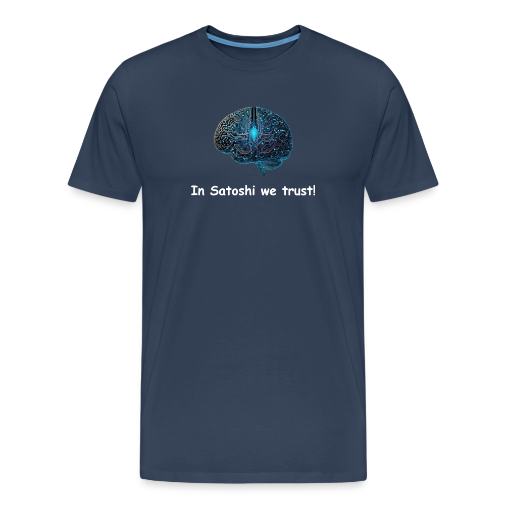 "In Satoshi we trust"-T-Shirt - Navy