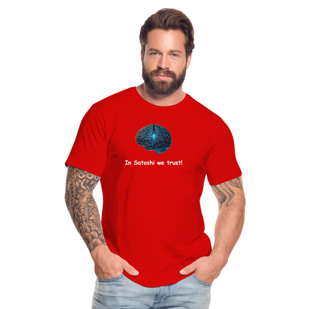 "In Satoshi we trust"-T-Shirt - Rot
