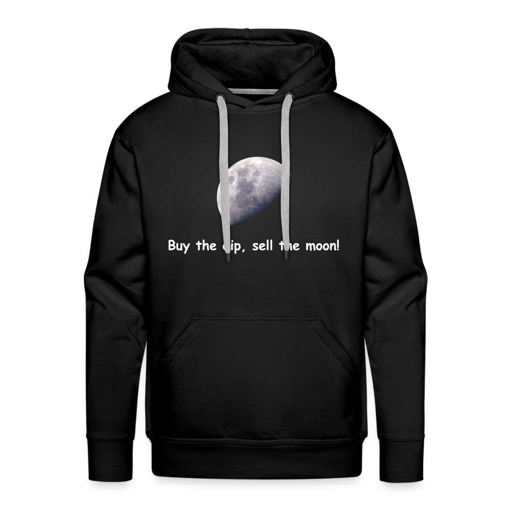 Männer Hoodie "Buy the dip, sell the moon!" - Schwarz