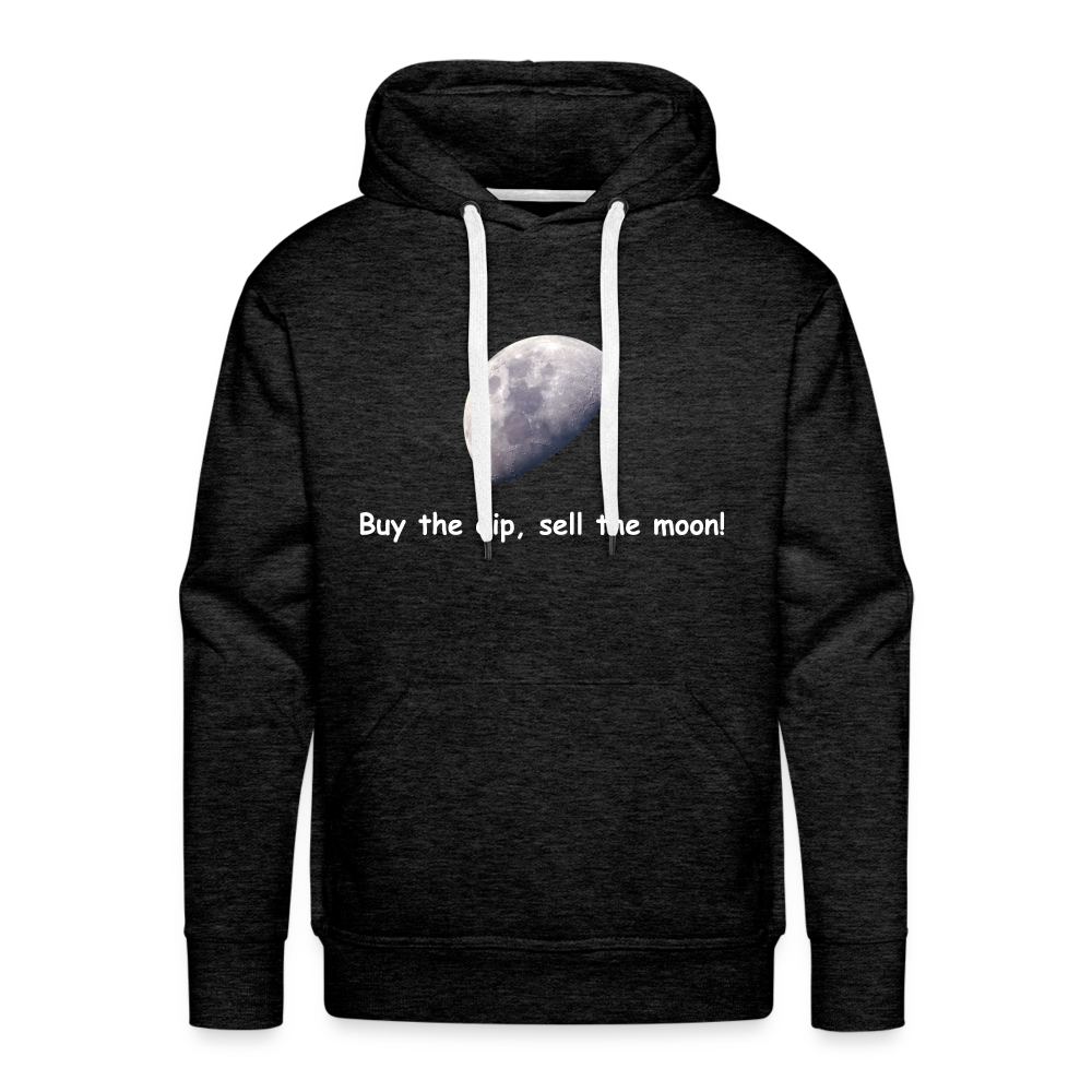 Männer Hoodie "Buy the dip, sell the moon!" - Anthrazit