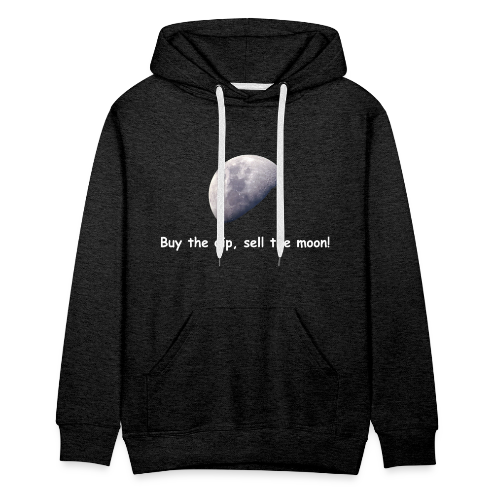 Männer Hoodie "Buy the dip, sell the moon!" - Anthrazit