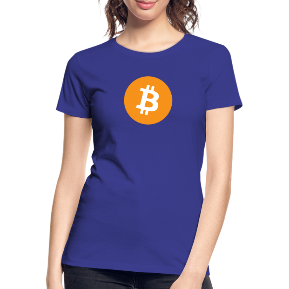 Damen T-Shirt Bitcoin orange - Königsblau