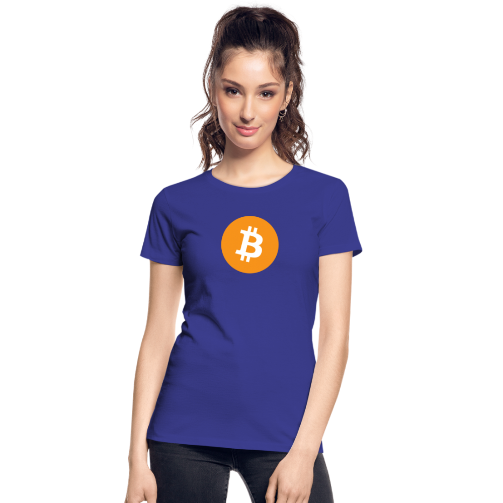 Damen T-Shirt Bitcoin orange - Königsblau