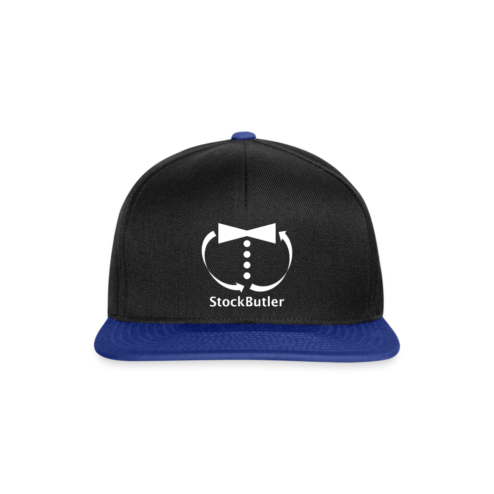Snapback Cap - Schwarz/Königsblau