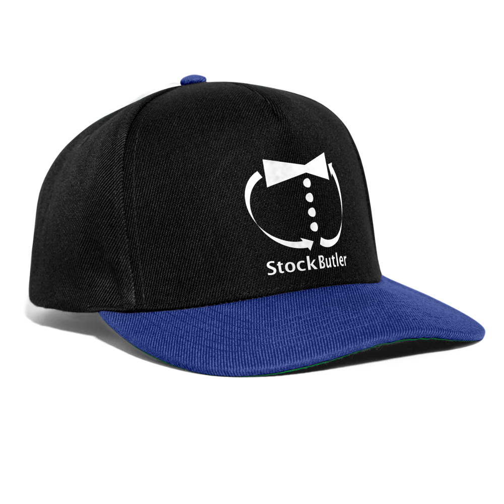 Snapback Cap - Schwarz/Königsblau