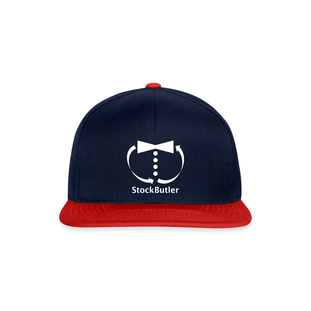 Snapback Cap - Navy/Rot