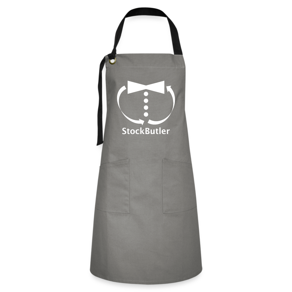 StockButler Kochschürze - Grau/Schwarz