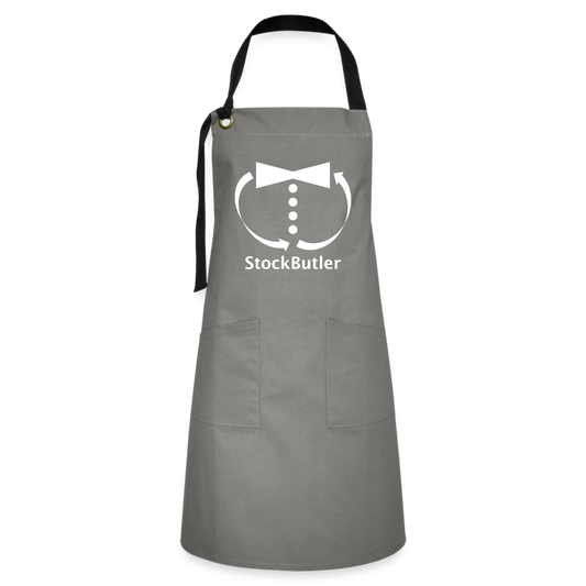 StockButler Kochschürze - Grau/Schwarz