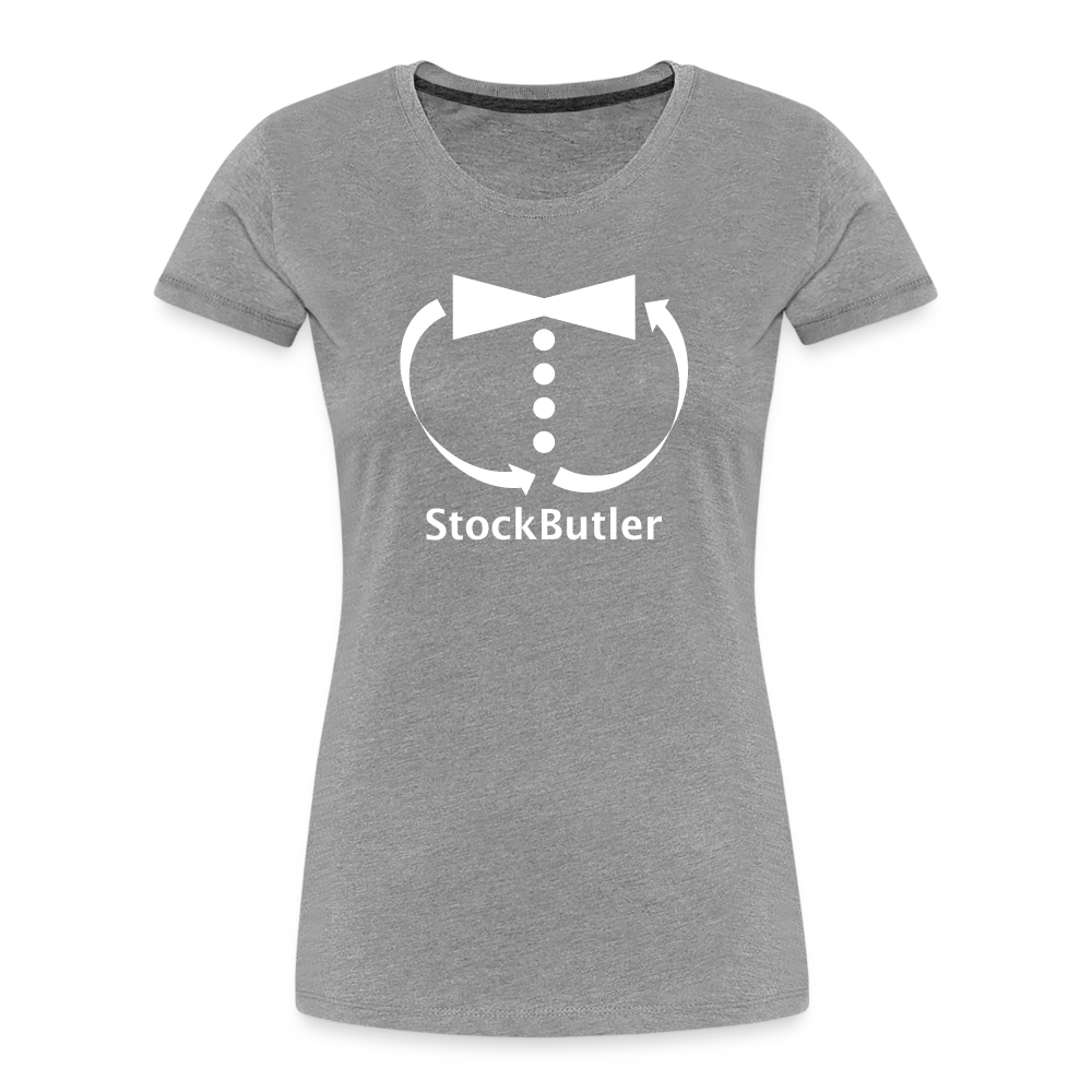 Frauen Premium Bio T-Shirt - Grau meliert