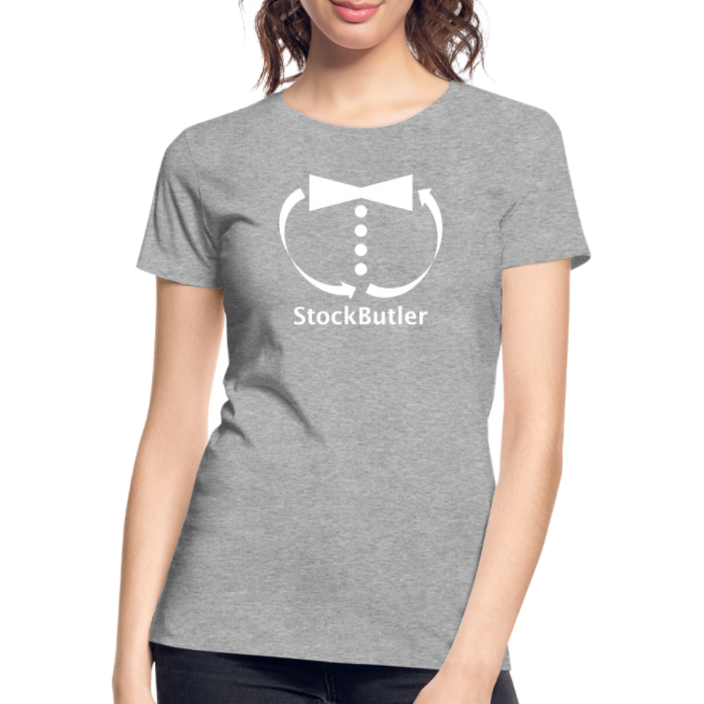 Frauen Premium Bio T-Shirt - Grau meliert